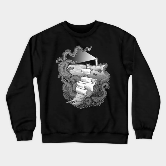 Blackbeard's Bar & Grill - textless Crewneck Sweatshirt by Quincely's Curiosity Shop